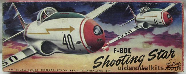 Lindberg 1/48 Lockheed F-80C (P-80) Shooting Star, 500-100 plastic model kit